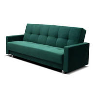 SOFA Flaschengrün ALA Mit Schlaffunktion Ausziehbar - Grün, Textil (225/92/88cm) - Sepro Meble