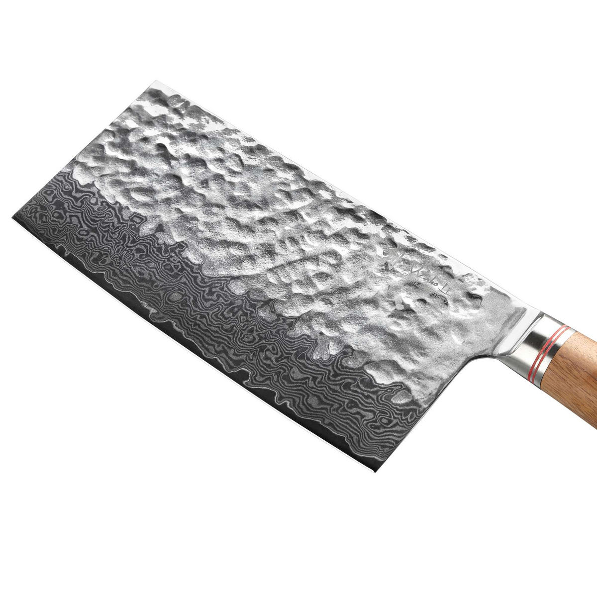 KOCHMESSER 17,5 cm - Nussbaumfarben, Holz/Metall (33cm) - Wakoli