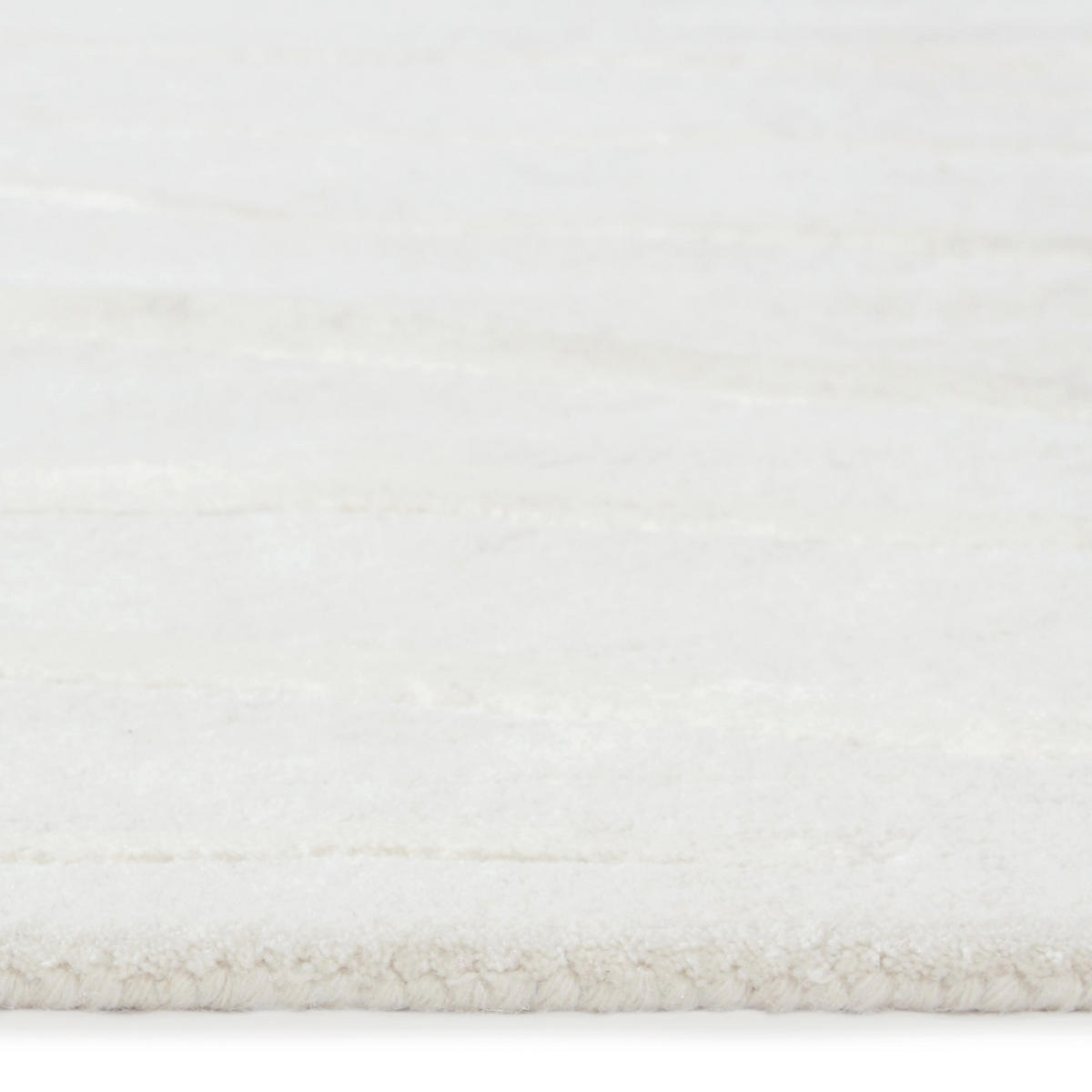 TEPPICHE Wolle und Viskose Gebrochenes Weiß 160cm - Weiß, Textil (160/230cm) - Sia Home