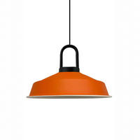 PENDELLEUCHTE SchwarzLocke - Orange, Metall (40/40/28cm) - Bamyum