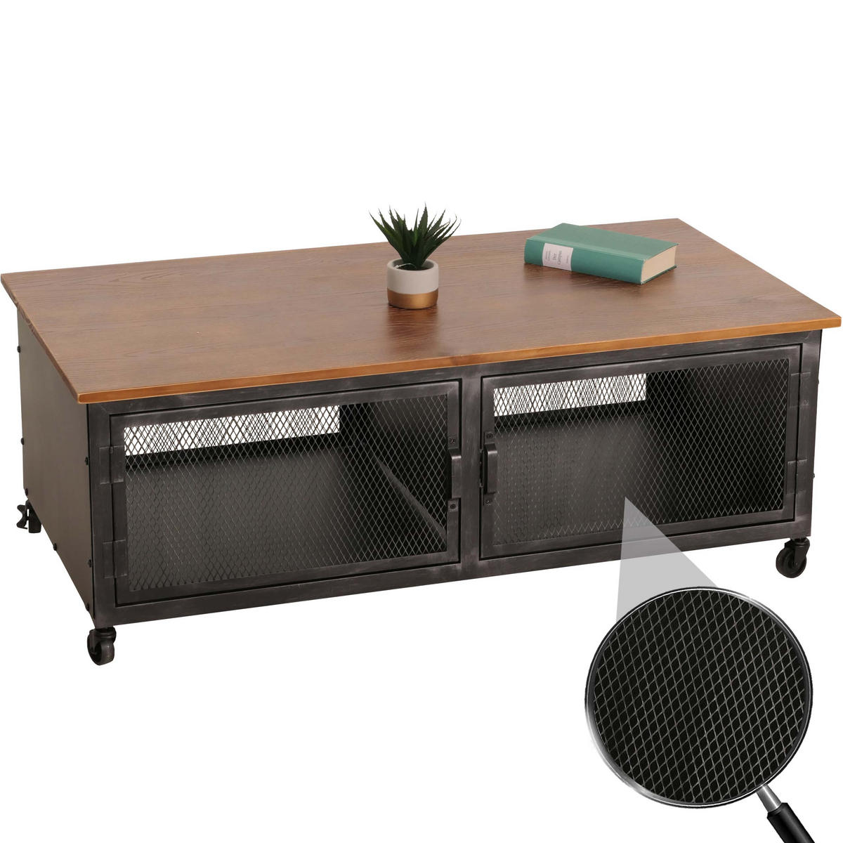 COUCHTISCH Schwarz, Braun - Schwarz/Braun, Holz (60/120/45cm) - MCW
