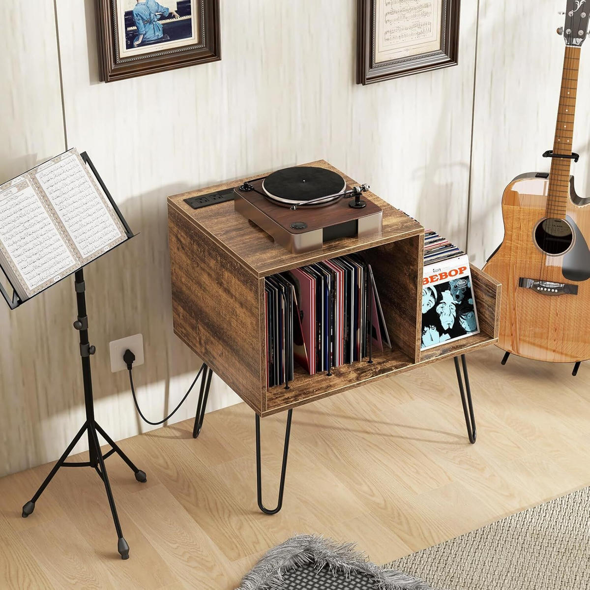 BEISTELLTISCH 67cm Braun - Braun, Holz (66/67/45cm) - COSTWAY
