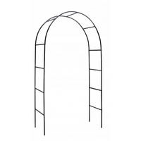 ROSENBOGEN Gartenpergola - Schwarz, Metall (140/240/38cm) - KRUMAD