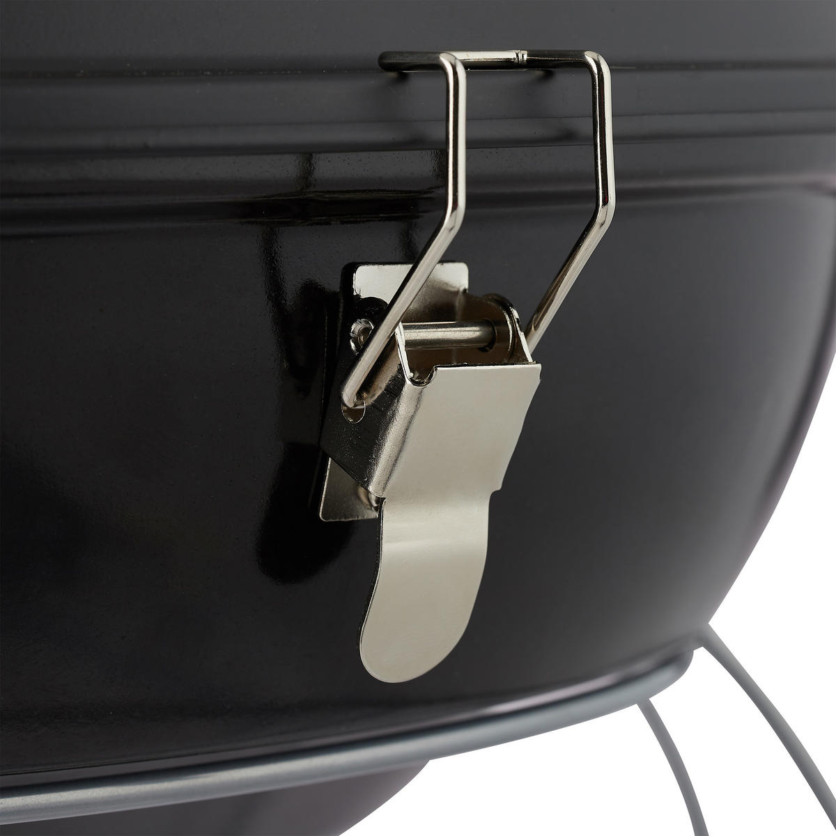 KUGELGRILL - Schwarz, Kunststoff/Metall (36/27/36cm) - Relaxdays