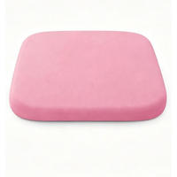 SITZKISSEN aus Memory-Schaum – 40 x 40 x 4 cm-Pink - Pink, Textil (40/40cm)