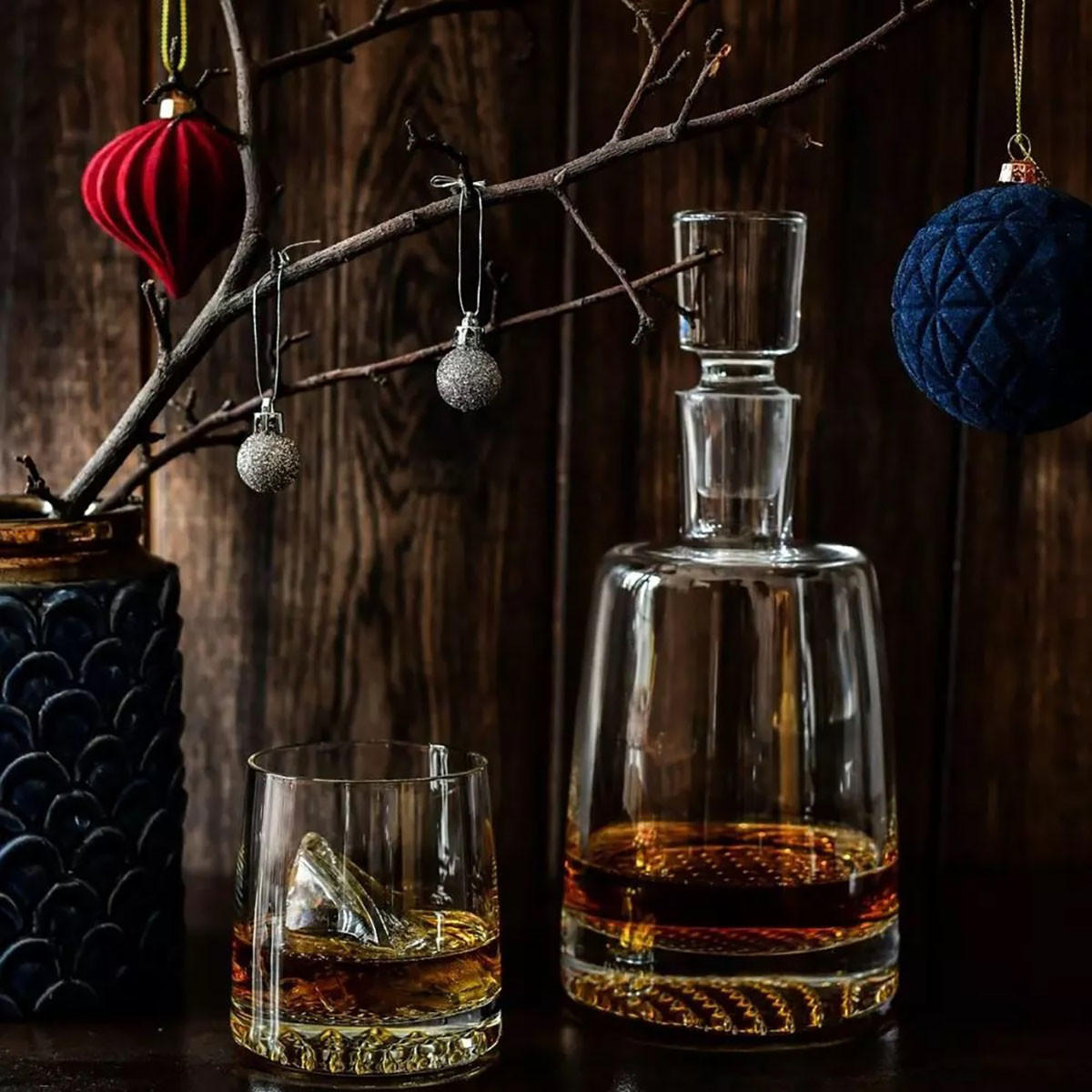 WHISKYKARAFFE FJORD, 950 ML, HANDGEFERTIGT - Transparent, Glas (0.95L) - Krosno Glass