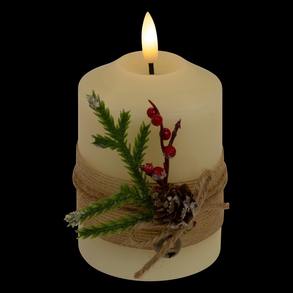 LED-PARAFFINKERZE Dekorativ 10 cm - Weiß, Kunststoff (7.5/12.5/7.5cm) - Atmosphera Createur d´interieur