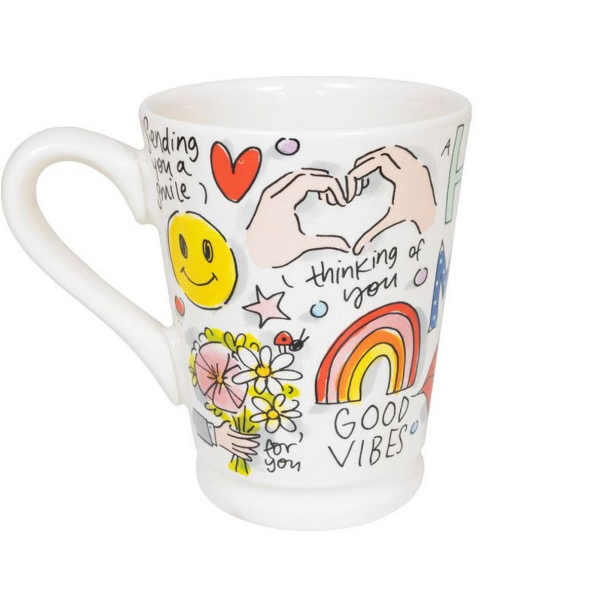 XL-BECHER A hug in a mug in Bunt - 500 ml - Multicolor, Keramik (0.5L) - Blond Amsterdam