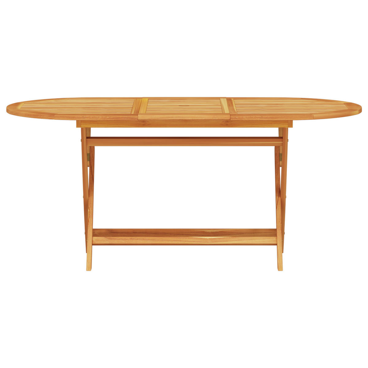 GARTENTISCH Tischorn 85/75/160 cm - Hellbraun, Naturmaterialien (160/85/75cm) - ZMH