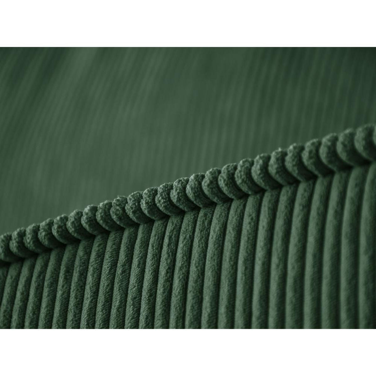 ECKSCHLAFSOFA mit Schlaffunktion Hektor dunkelgrün - Dunkelgrün/Schwarz, Kunststoff/Textil (277/152cm) - Beautysofa
