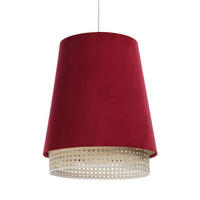 HÄNGELEUCHTE Rot 35/42 cm - Beige/Rot, Kunststoff (35/1.3/42cm) - ONZENO