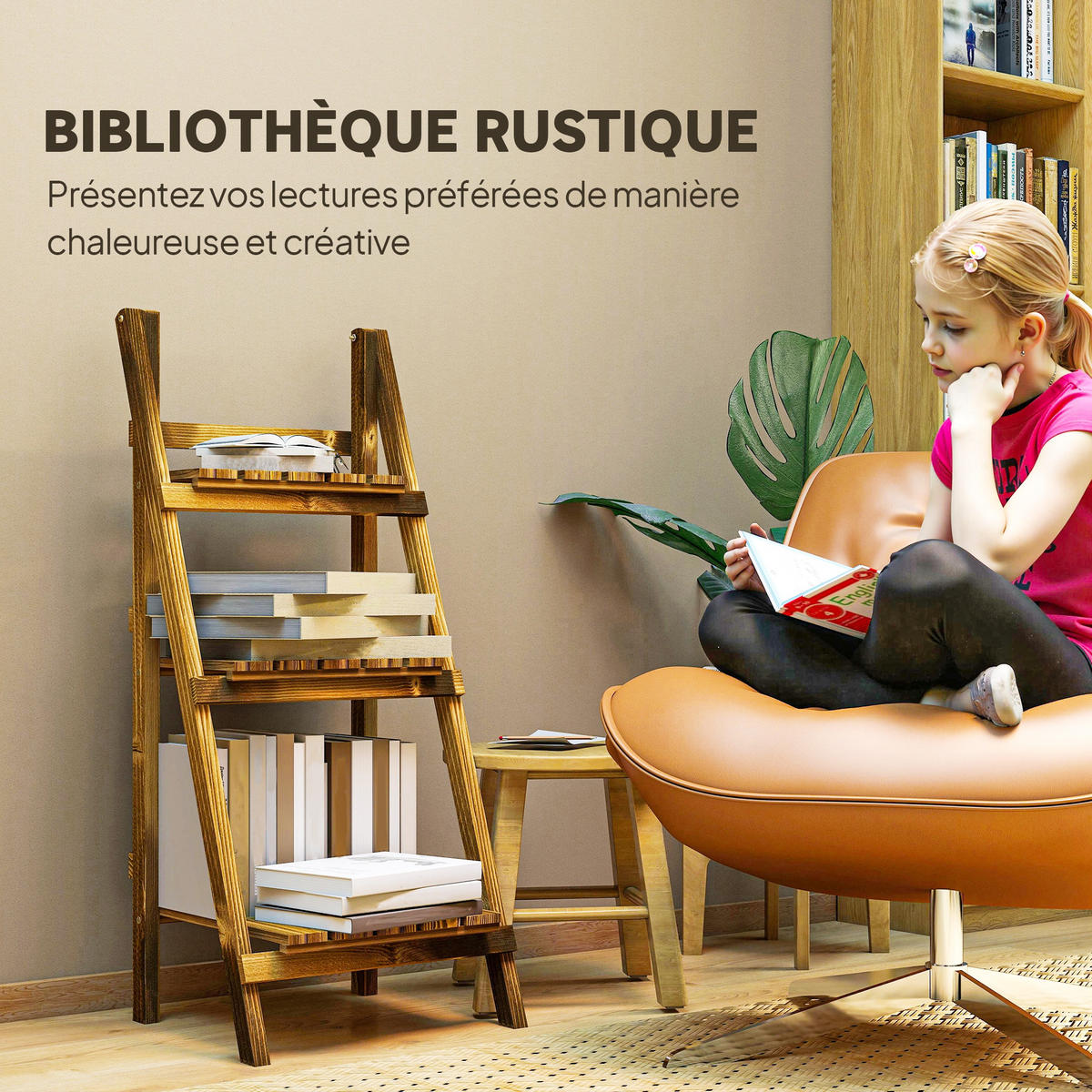 BLUMENTREPPE DE-12103 3-stufig, klappbar, 40/37/93 cm Natur - Braun, Holzwerkstoff (37/93/40cm) - ComfortXL