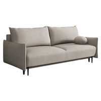 SCHLAFSOFA Dalia - Beige/Schwarz, Holz/Textil (225/88/98cm) - MIRJAN24