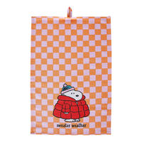 GESCHIRRTUCH Peanuts Checker Style - Orange, Textil (38/54cm) - Butlers