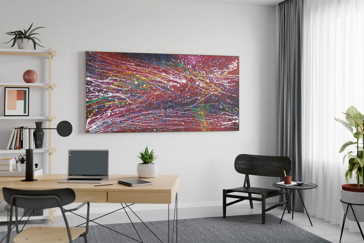 ÖLGEMÄLDE XXL Bunt 200/100 cm - Multicolor, Holz/Textil (6.68/100cm) - KUNSTLOFT