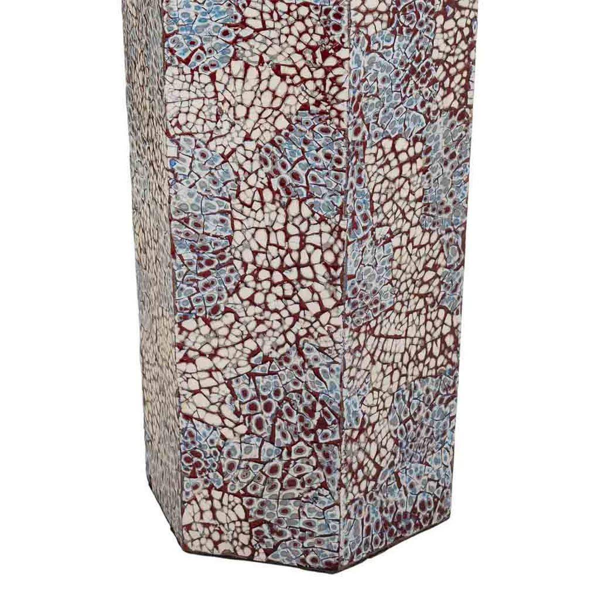 SCHIRMSTÄNDER aus Capiz, weiß, 24x58cm - Weiß, Holzwerkstoff (24/58/24cm) - Wanderlust