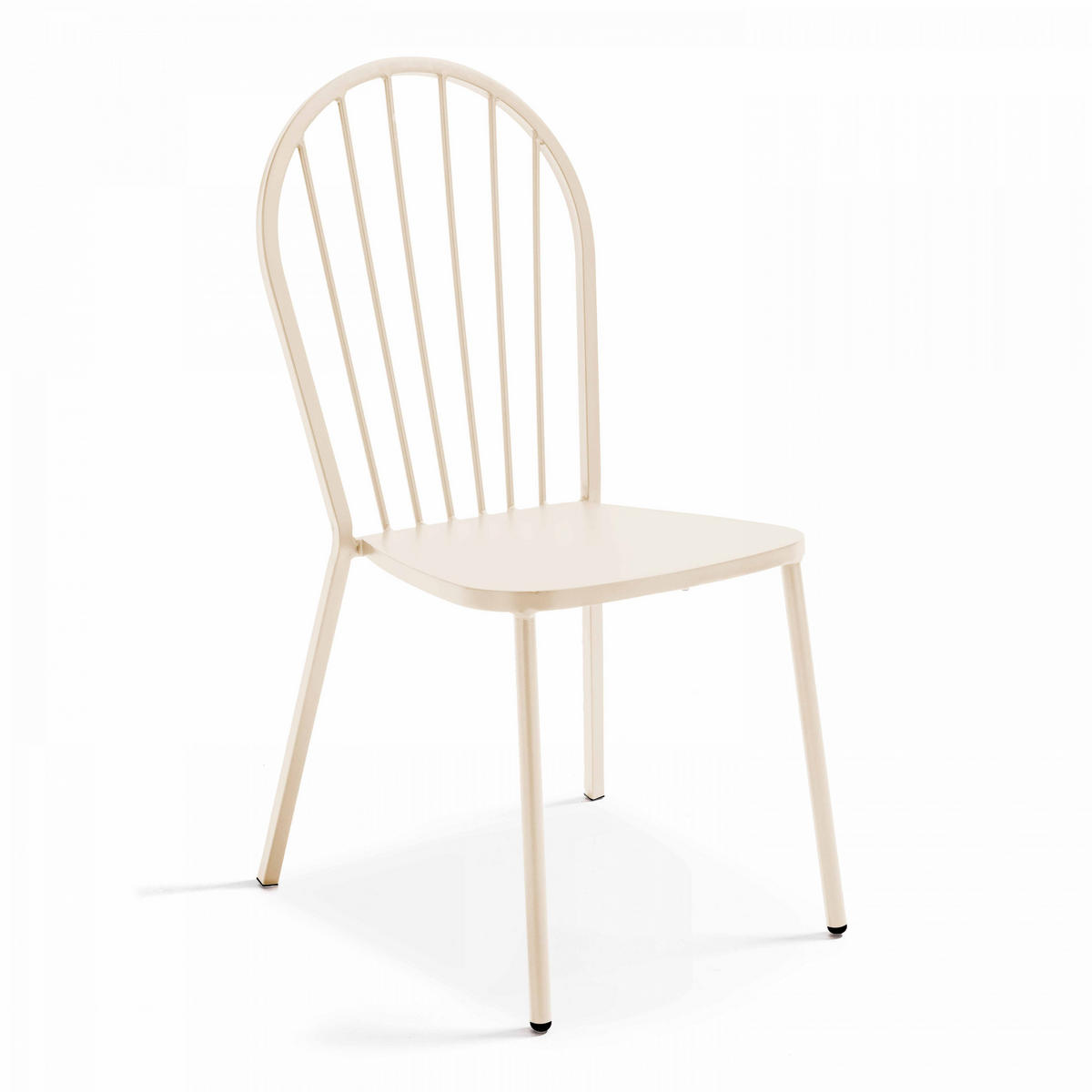 GARTENSET 3-tlg., Elfenbeinfarbe - Creme, Metall - Oviala