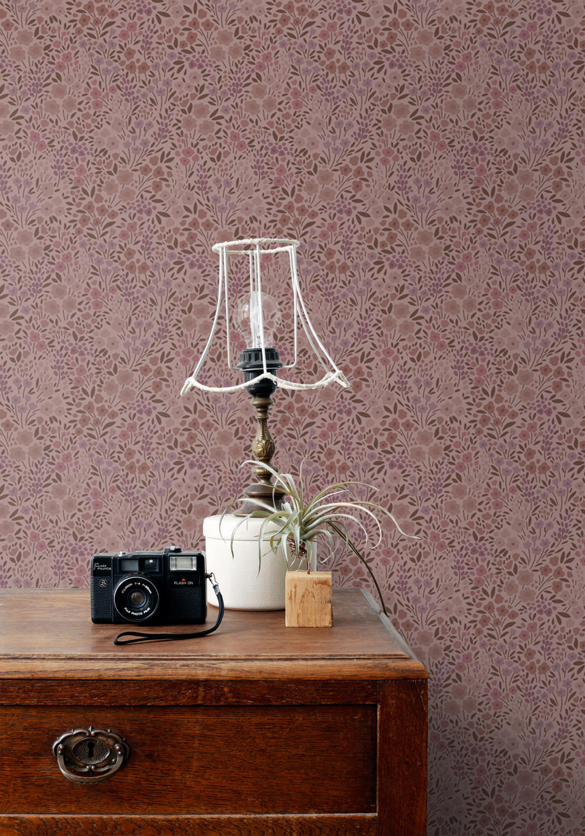 TAPETE Blumen 53 cm x 10.05 m - Lila, Papier (53/0.1cm) - ESTAhome
