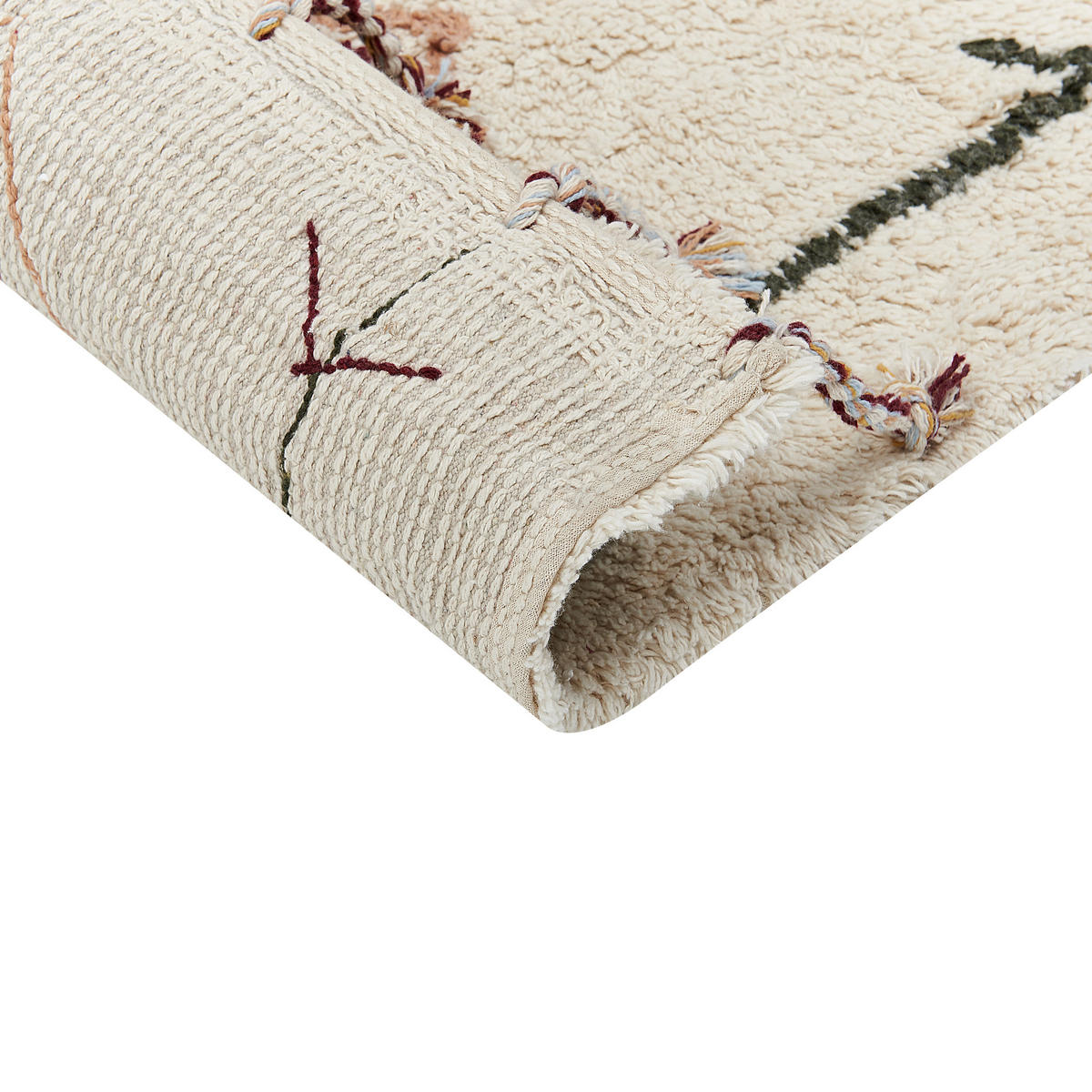 TEPPICH geflochten Corum 150/80 cm - Beige, Textil (80/150cm) - Beliani