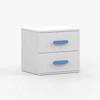 NACHTTISCH JONAS I 22, 55/51/44, 2 Schubladen, weiß - Weiß, Holzwerkstoff (55/44/51cm) - imoebel24