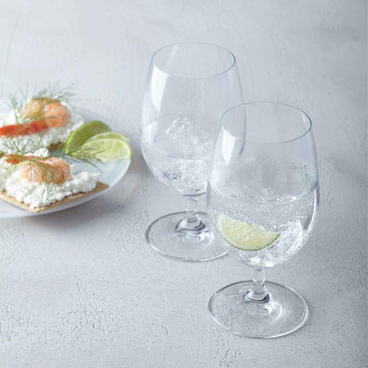WASSERGLAS Daily transparent 370 ml 12er Set - Transparent, Glas (0.37L) - Leonardo Living