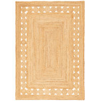 NATURFASER TEPPICH JUTE SALSA ETHNO BORDÜRE - Beige, Textil (200/300cm) - Pergamon