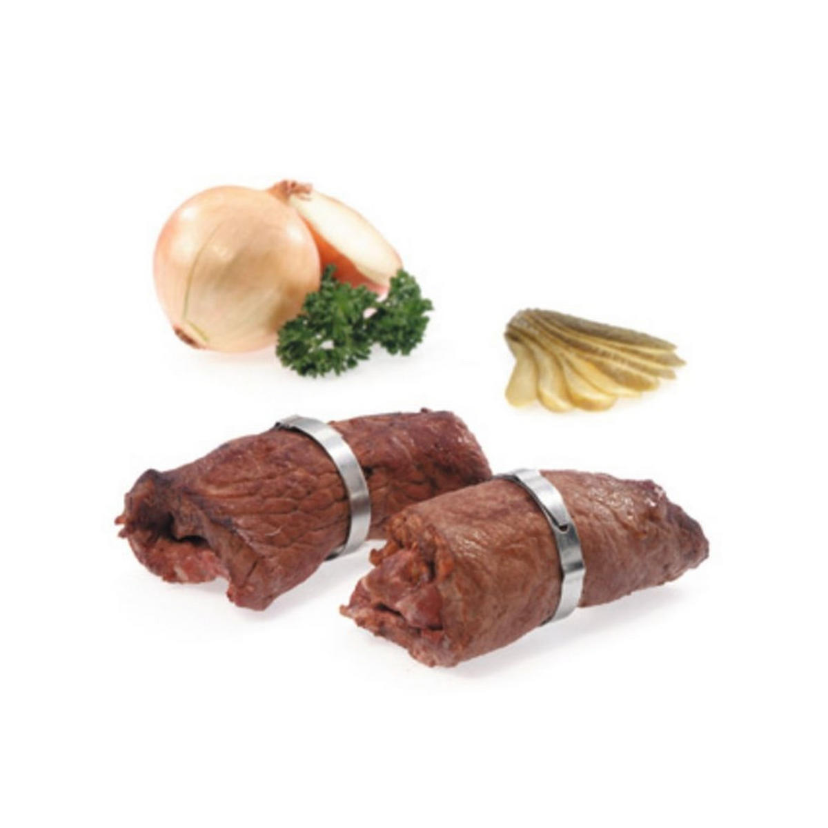 ROULADENRINGE Silber 6er-Set 6/6/0,8 cm G11200 - Silberfarben, Metall (6/0.8/6cm) - Gefu