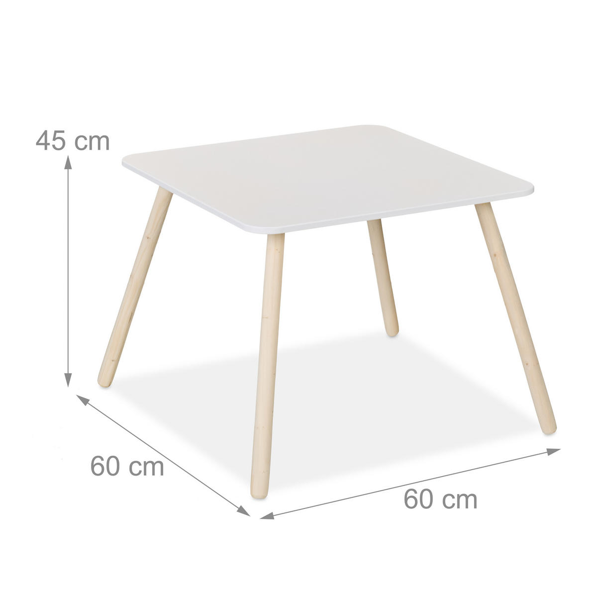 KINDERSITZGRUPPE - Multicolor, Holz/Holzwerkstoff (60/45/60cm) - Relaxdays