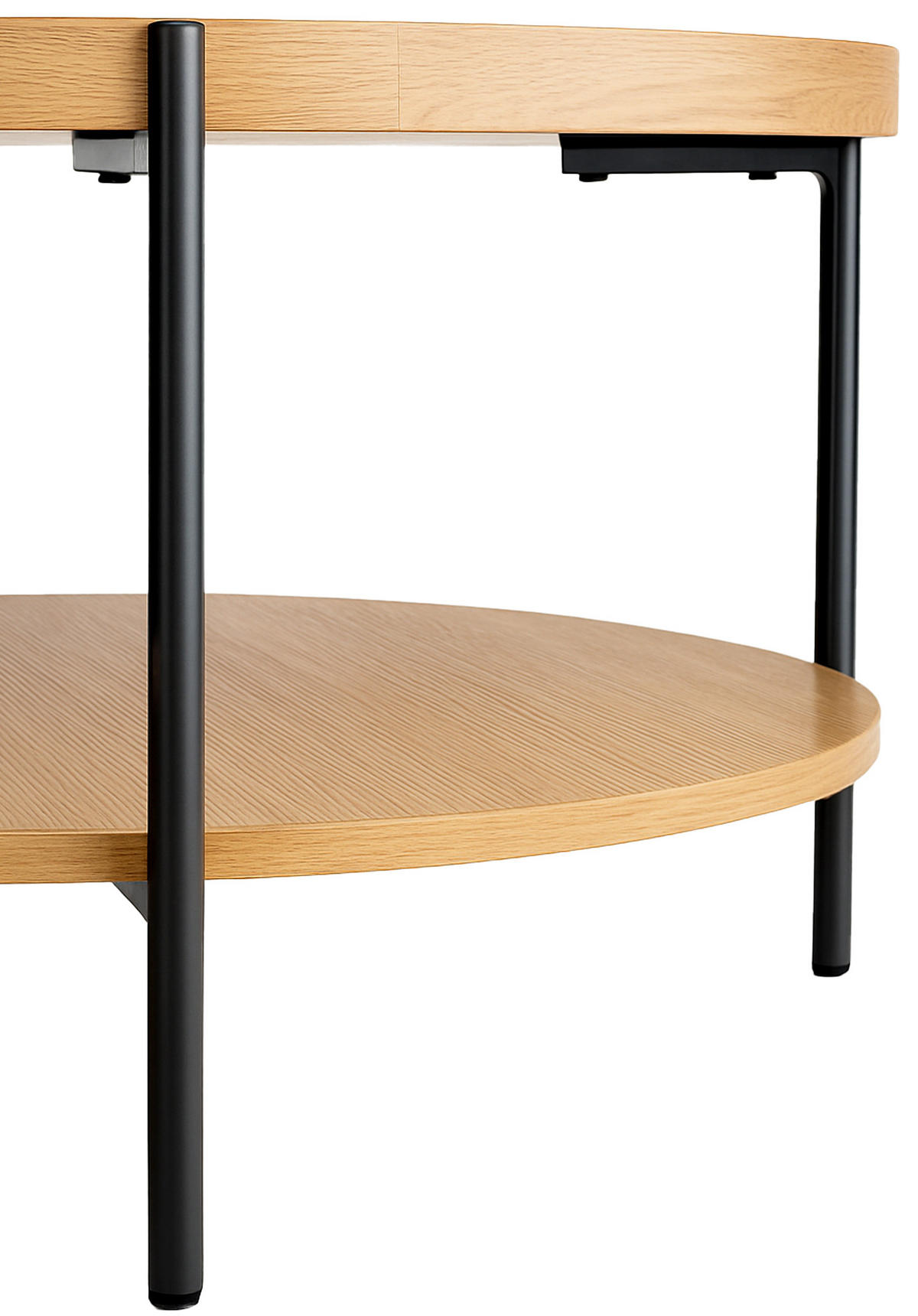COUCHTISCH Honim Holz Natura Beistelltisch Rund - Naturfarben, Holz (80/80/40cm) - DELUKE