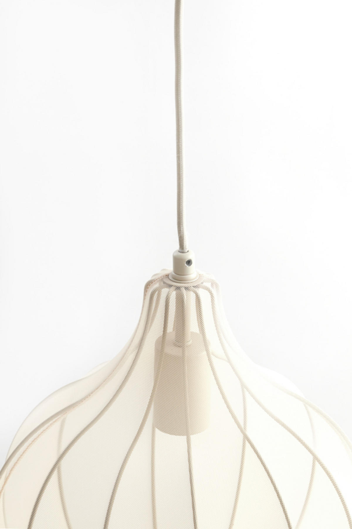 HÄNGELAMPE Elati Braun Ø29/31 cm - Braun, Textil (29/29/31cm) - Light & Living