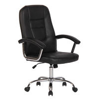 BÜROSTUHL Klyne schwarz - Chromfarben/Schwarz, Metall (66/116/70cm) - TPFLiving