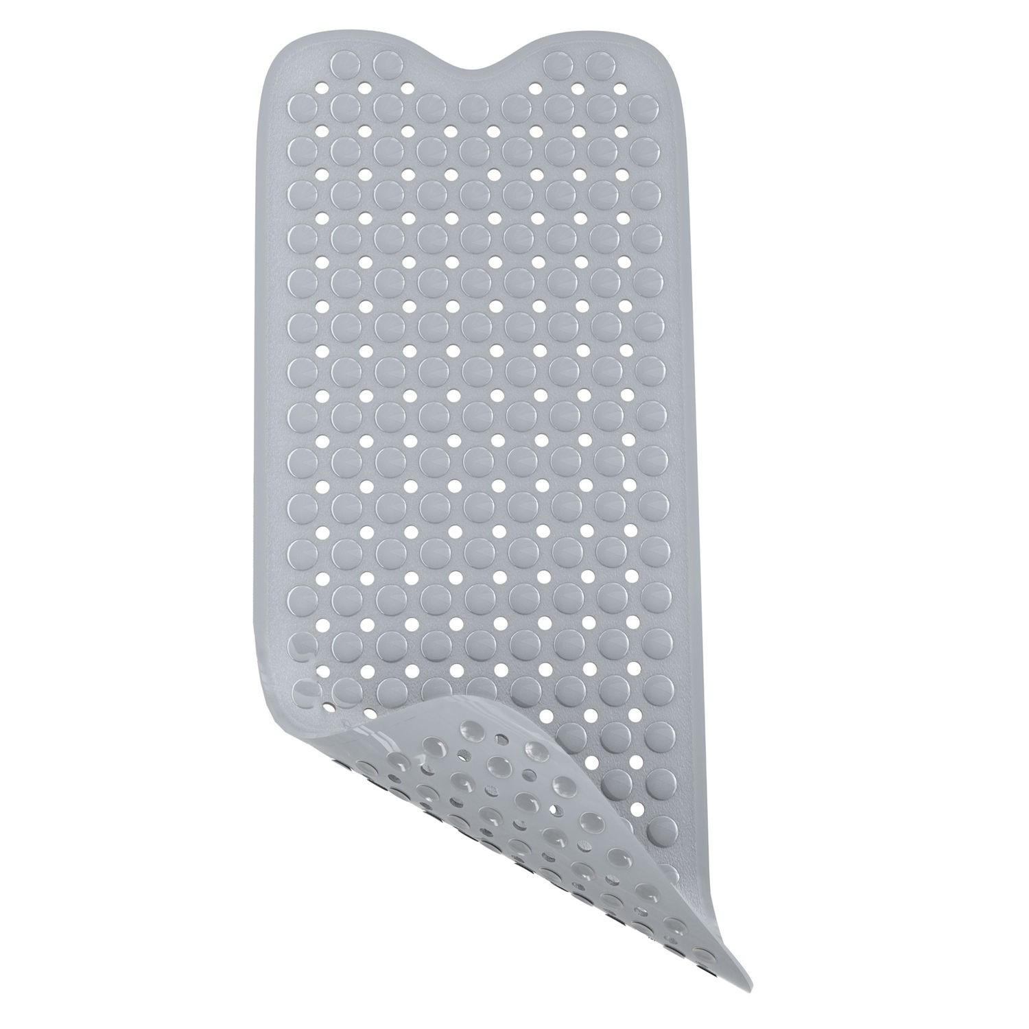 DUSCHMATTE Badewannenmatte 100/40 cm - Grau, Kunststoff (40/100cm) - Intirilife