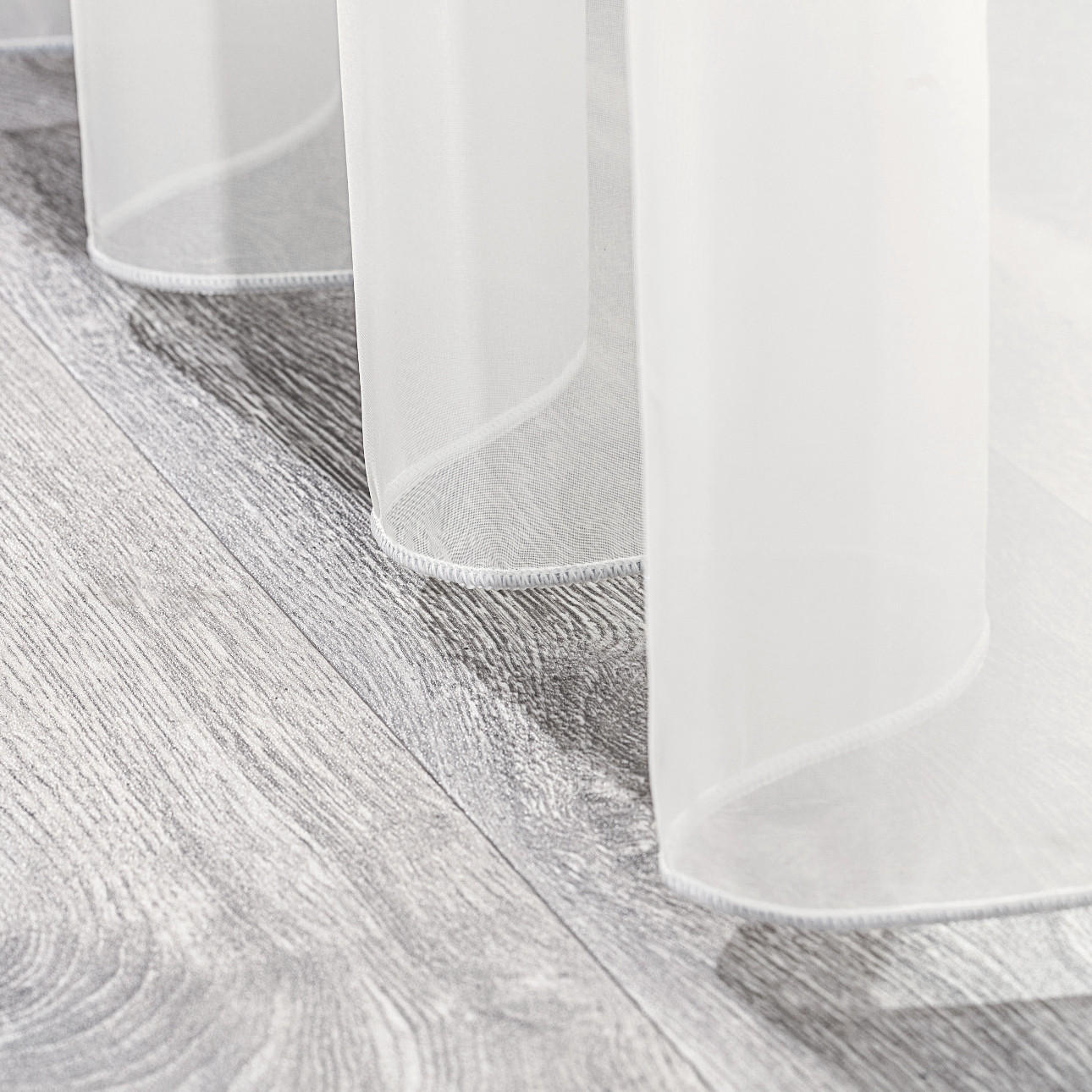 WELLENGARDINE Voile mit Bleiband, ecru, 300x245 cm - Weiß, Textil (300/245cm) - Dekoria