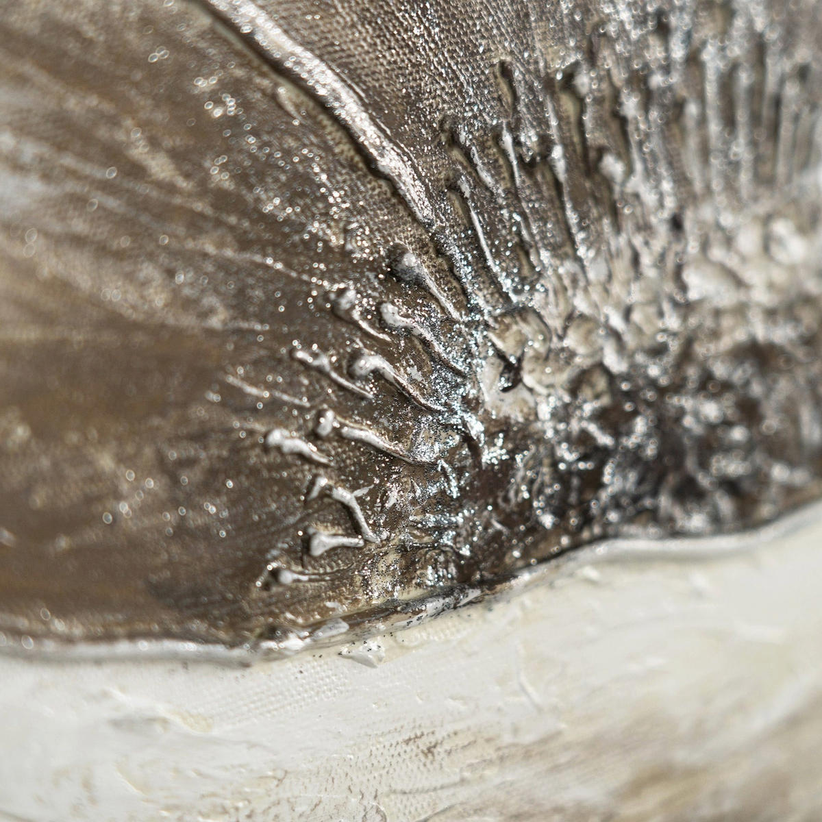 GEMÄLDE Blumen II auf Keilrahmen 100x50 cm - Creme, Holz (100/50cm) - YS-art gallery
