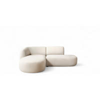 ECKSOFA Babette - Creme, Holzwerkstoff/Textil (188/242cm) - Fun Möbel