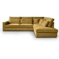 ECKSOFA Parma ohne Schlaffunktion gelb rechts - Gelb/Schwarz, Textil (314/224cm) - Beautysofa