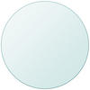 TISCHPLATTE rund Ø 30 cm Dicke 8 mm Transparente Glasplatte - Transparent, Glas (30/30/0.8cm) - DELUKE