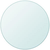 TISCHPLATTE rund Ø 40 cm Dicke 8 mm Transparente Glasplatte - Transparent, Glas (40/40/0.8cm) - DELUKE