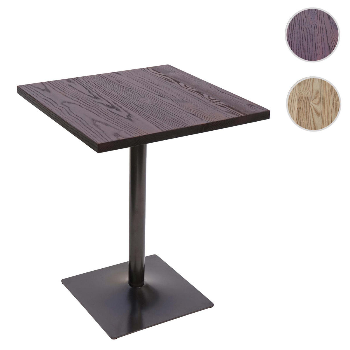 BISTROTISCH eckig Dunkelbraun - Dunkelbraun, Holz (70/75/70cm) - MCW