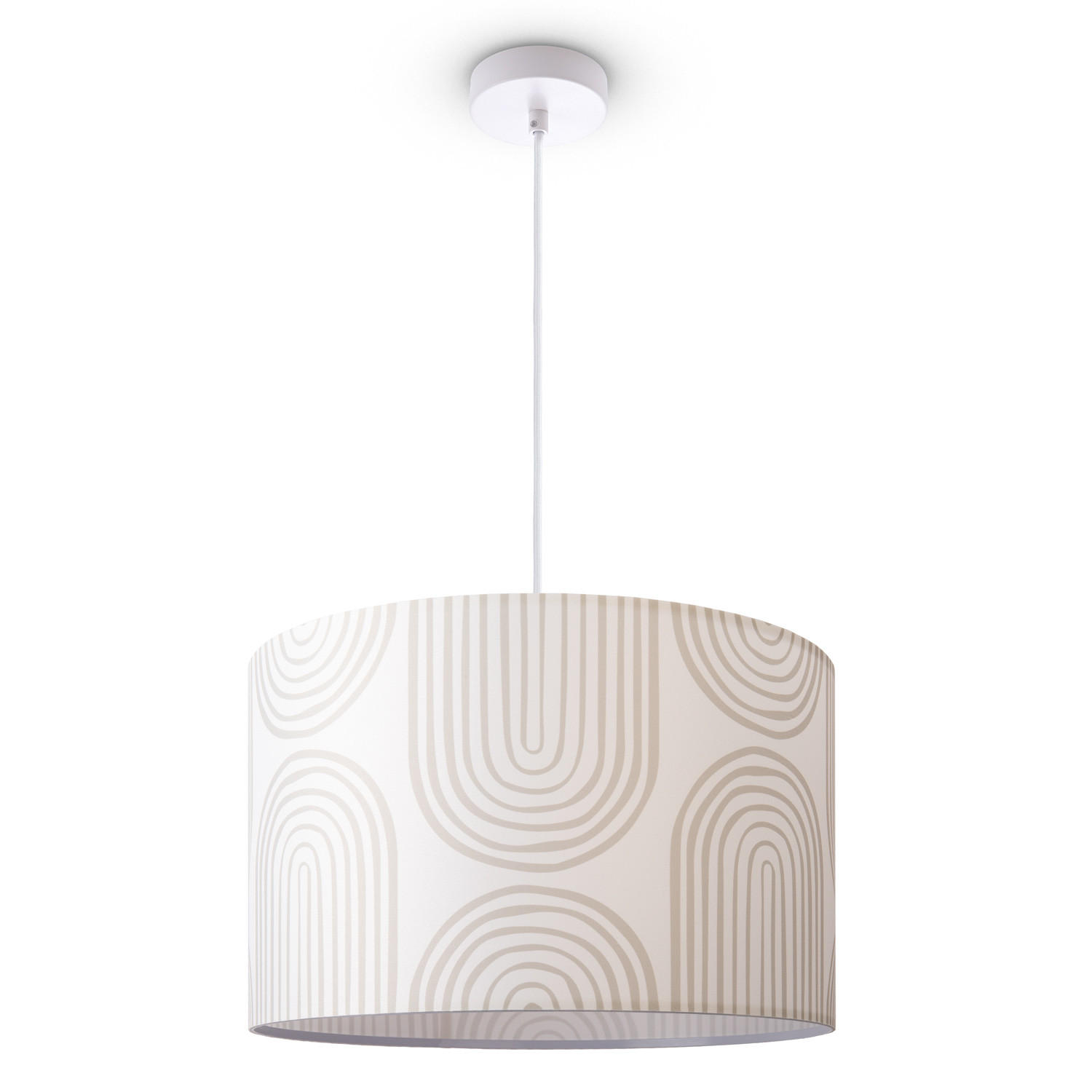 PENDELLEUCHTE Hugo Pd1 Pil 006 - Weiß, Metall (45.5/45.5/27cm) - Paco Home