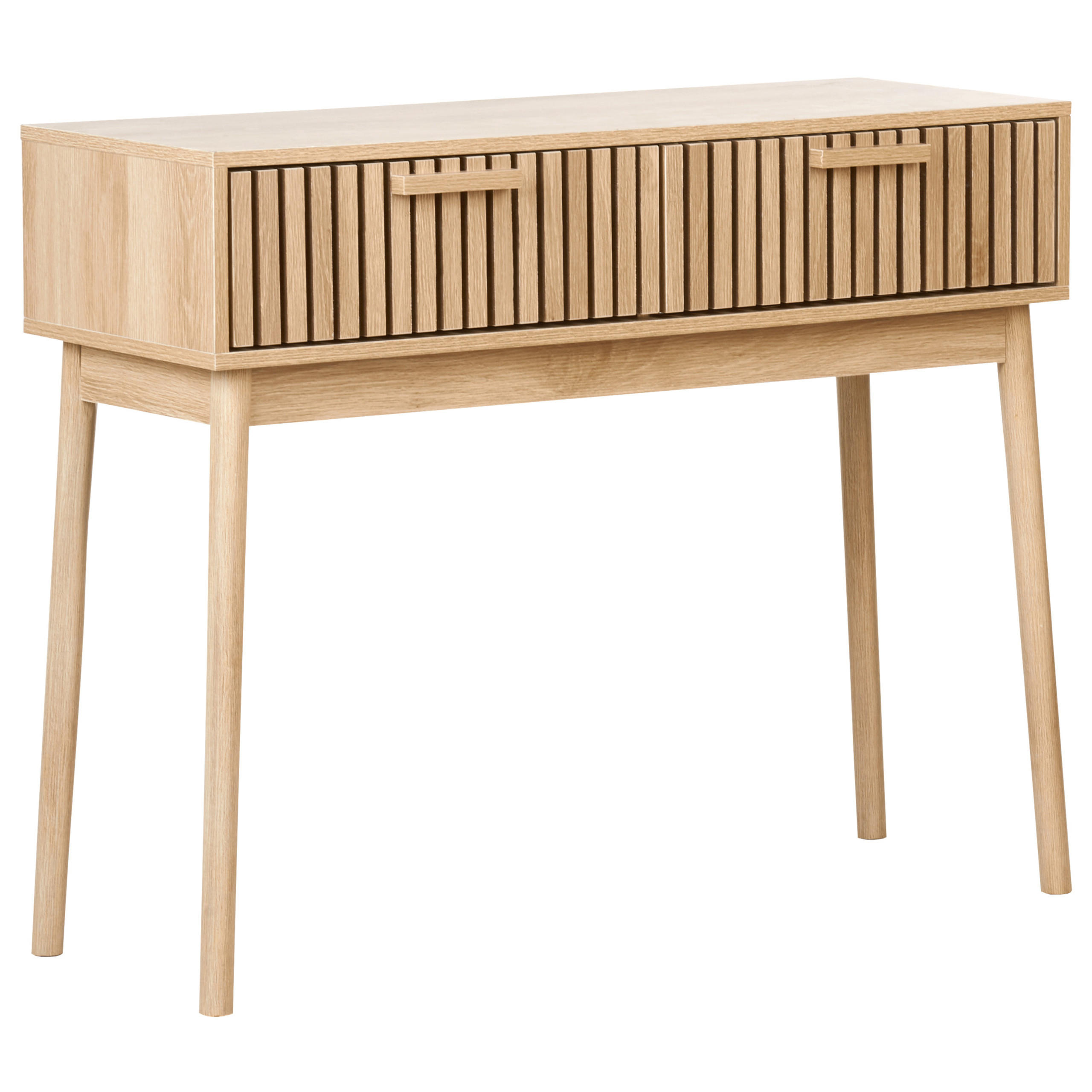 KONSOLENTISCH Hellbraun Lynwood - Braun, Holzwerkstoff (100/81/35cm) - Beliani