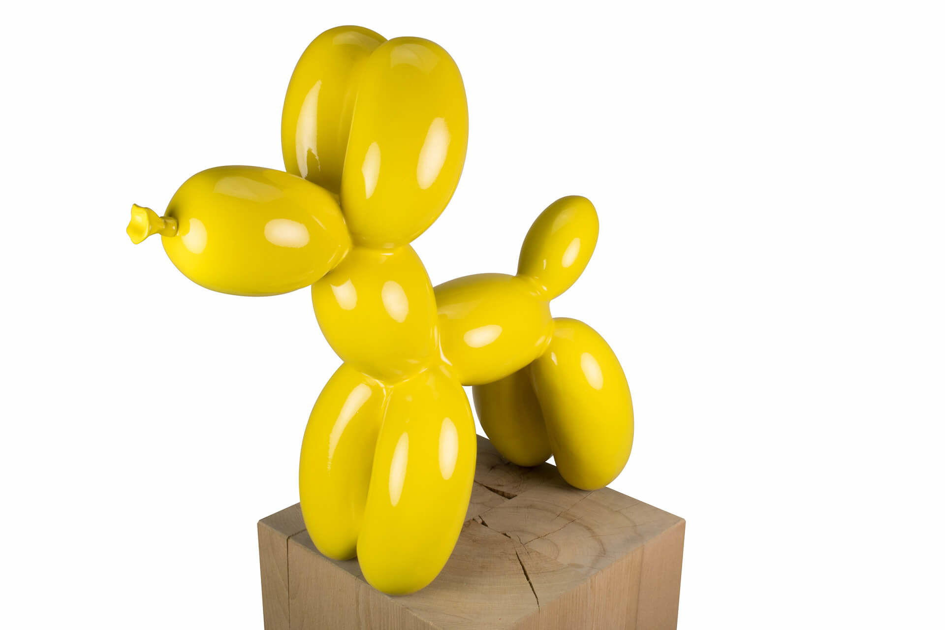 SKULPTUR Gelb 50/46 cm - Gelb, Stein (50/46/18cm) - KUNSTLOFT