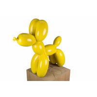 SKULPTUR Gelb 50/46 cm - Gelb, Stein (3.8/46/18cm) - KUNSTLOFT