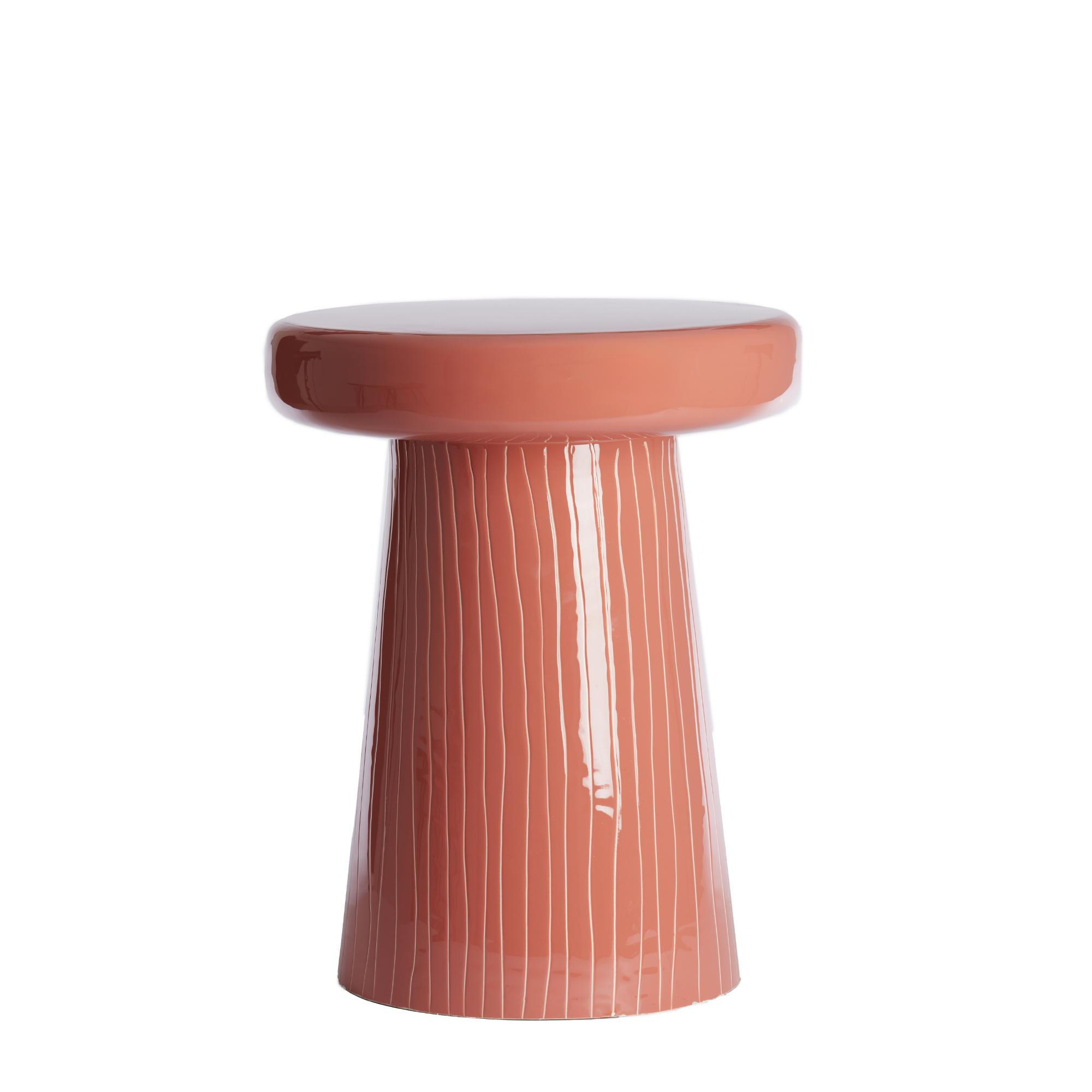 BEISTELLTISCH Nunoa Rot 41/41/51 cm - Rot, Metall (41/41/51cm) - Light & Living