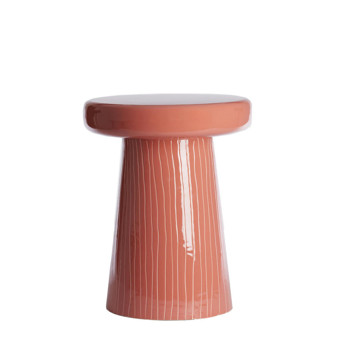 BEISTELLTISCH Nunoa Rot 41/41/51 cm - Rot, Metall (41/41/51cm) - Light & Living