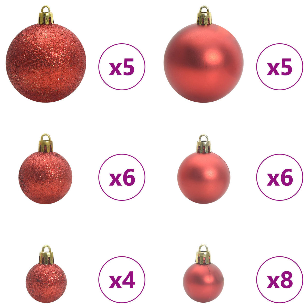 WEIHNACHTSBAUM Schlanker Haltbar 66/66/150 cm Grün PVC - Rot/Grün, Kunststoff (150cm) - vidaXL
