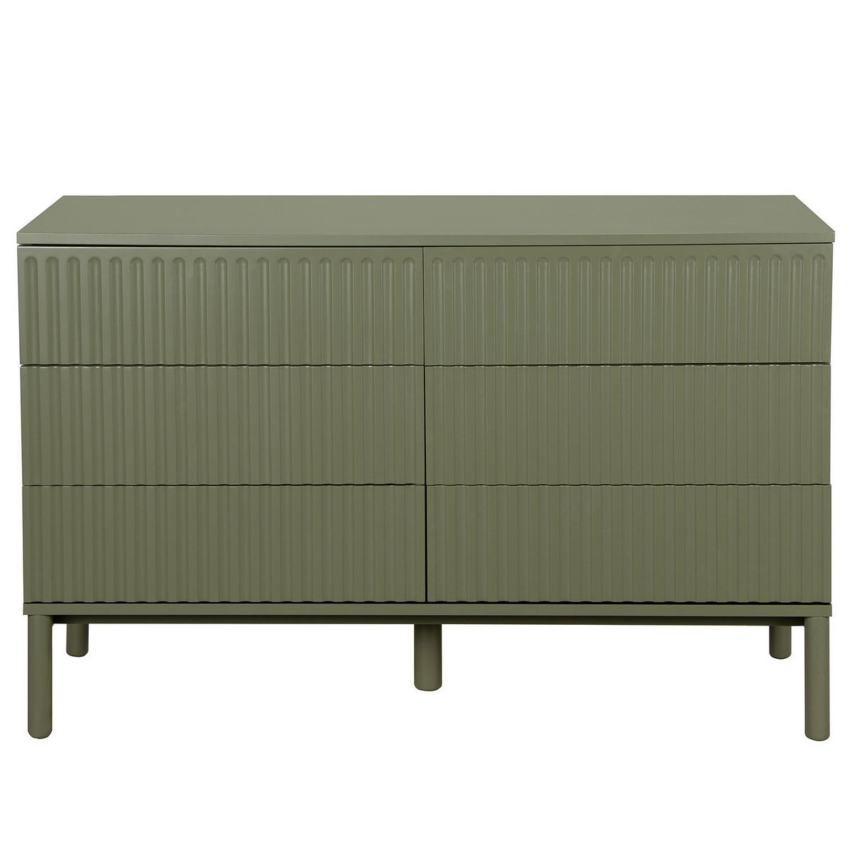 KOMMODE - Olivgrün, Holz/Holzwerkstoff (120/80/40cm) - home24