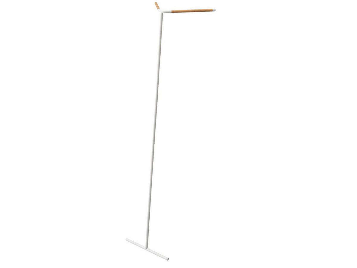 GARDEROBENSTÄNDER Tower weiß 160 cm zum Anlehnen in die Ecke - Weiß, Holz/Metall (54/160/48cm) - Yamazaki