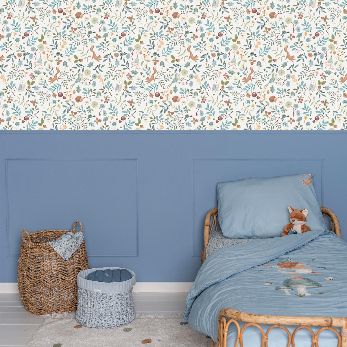 VLIESTAPETE Waldfreunde Bunt - Multicolor, Papier/Kunststoff (52/1000cm) - Little Dutch