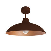 DECKENLEUCHTE Parigina - Braun, Metall (40/40/23cm) - Lumicom
